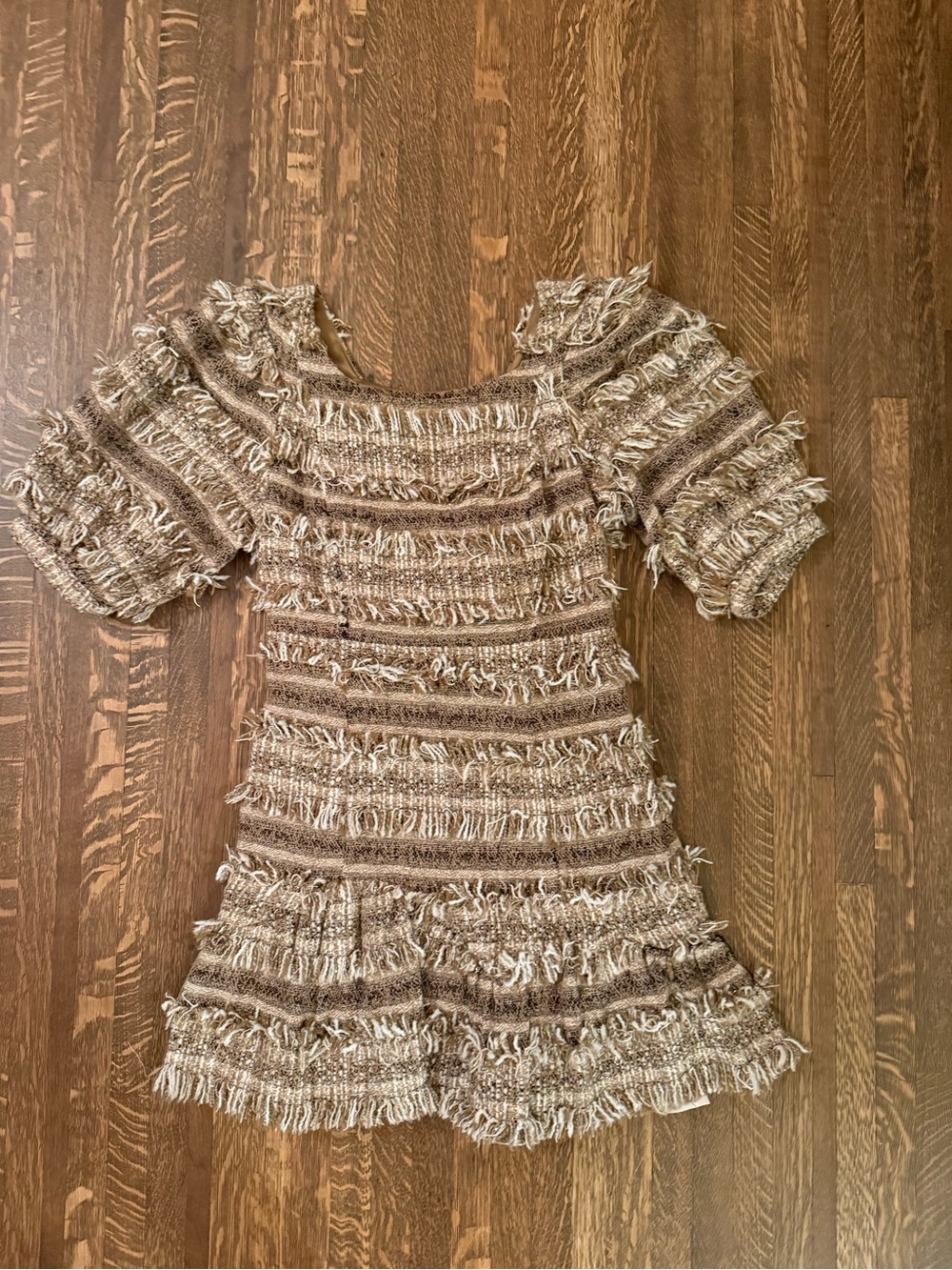 LoveShackFancy Fringe-Trim Knit Dress- size small - Picture 2 of 8